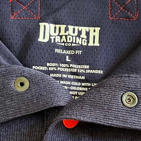 Duluth Trading Men's River Falls Snap Mock Pullover - Picture 3 of 7